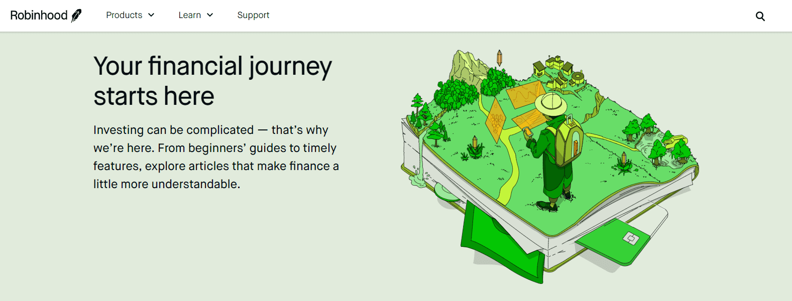 Robinhood Review educational section Robinhood Review educational section